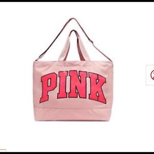 VS PINK logo tote bag large NWT